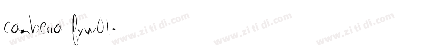 canberra fyw01字体转换